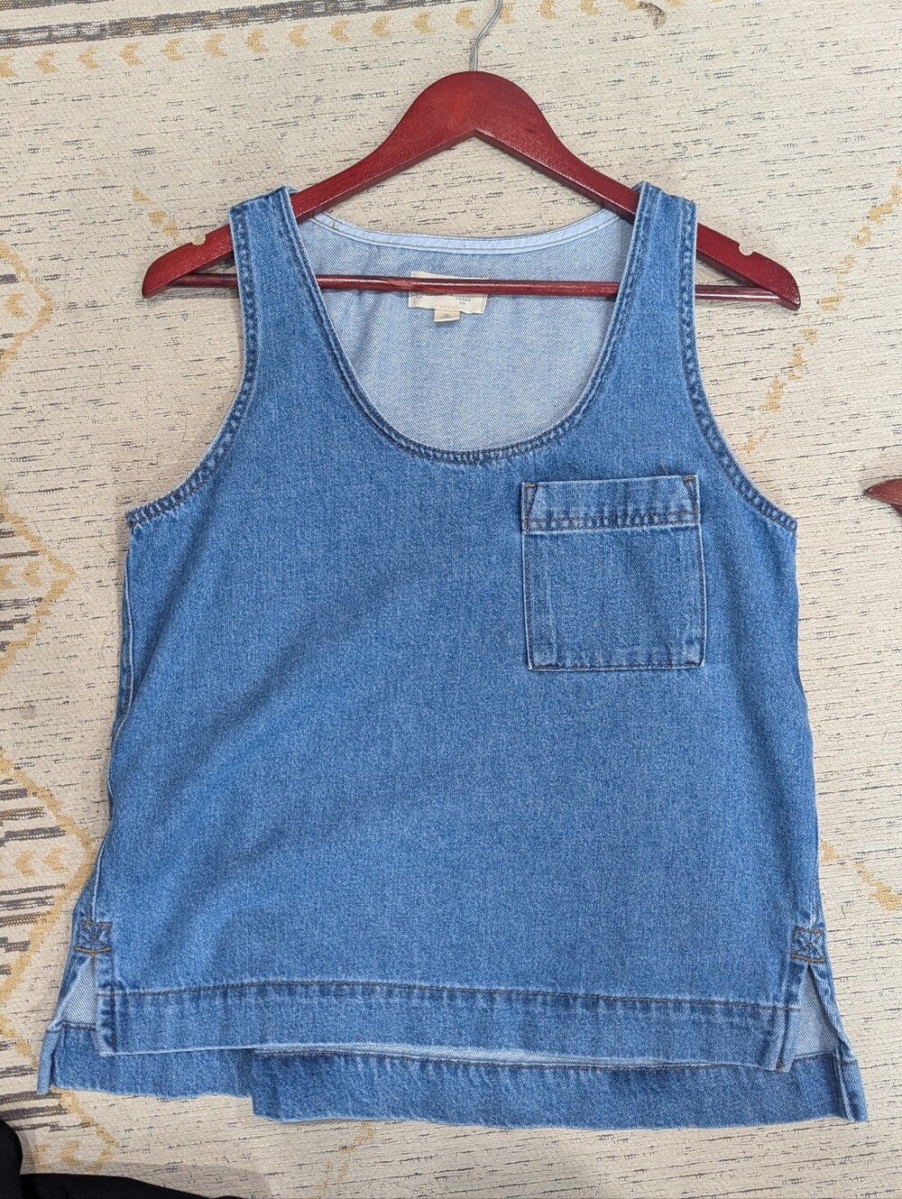 denim style top